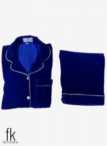 Blue Velvet Beautiful Nightwear for you to stay warm in winters