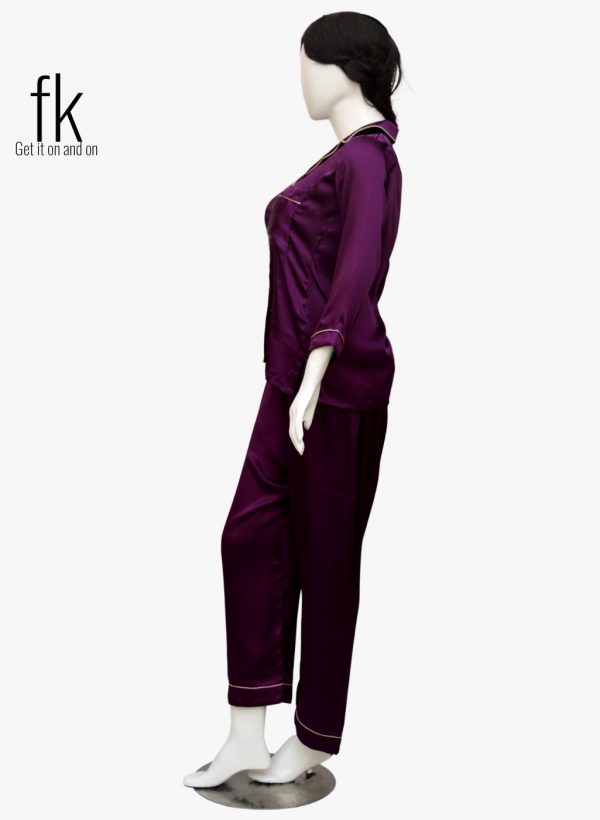 Plump Silk Stylish Nightsuit for ladies to feel comfort in