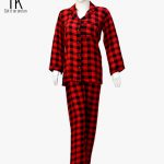 Red Check in Knot Style