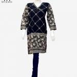 Cross Print Design Elegant Kurti