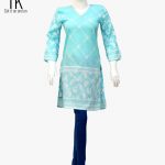 Cross Print Design Elegant Kurti